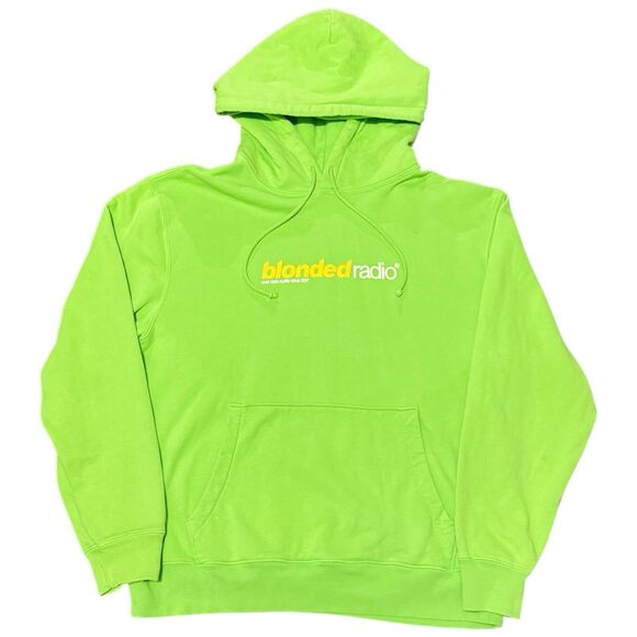 Official Frank Ocean Blonded Radio Hoodie Neon Green XL Blonde Merch - Picture 1 of 5
